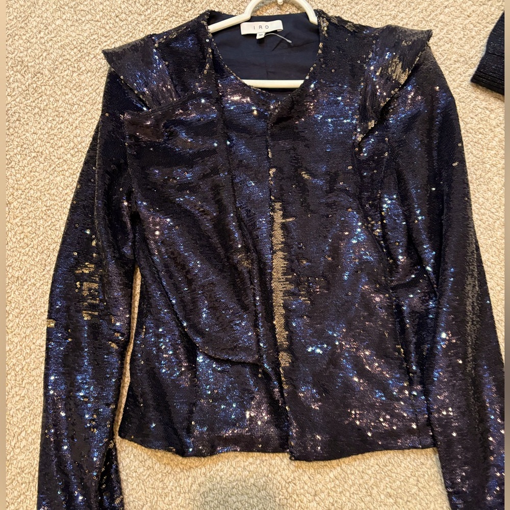 Women’s black sequin blazer from IRO in like new condition.